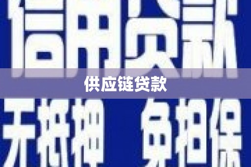 龙岗供应链贷款