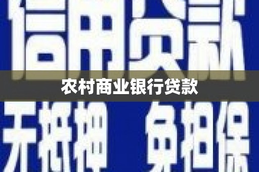 类乌齐农村商业银行贷款