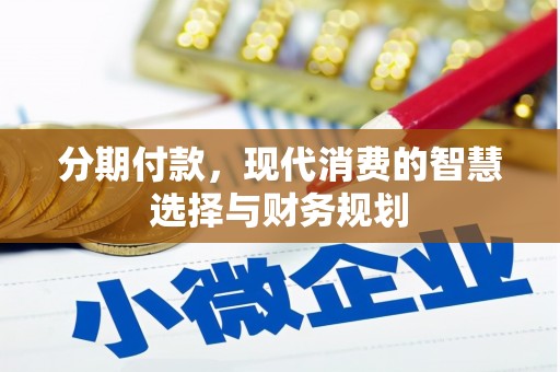 靖边分期付款，现代消费的智慧选择与财务规划