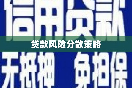 古县贷款风险分散策略