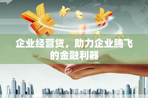 郑州企业经营贷，助力企业腾飞的金融利器
