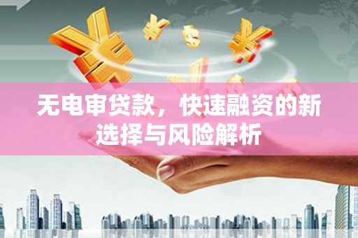 老河口无电审贷款，快速融资的新选择与风险解析