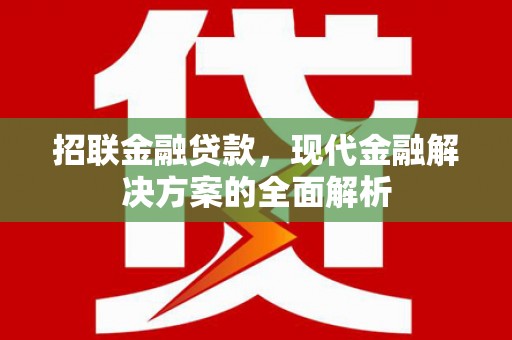 宜兰招联金融贷款，现代金融解决方案的全面解析