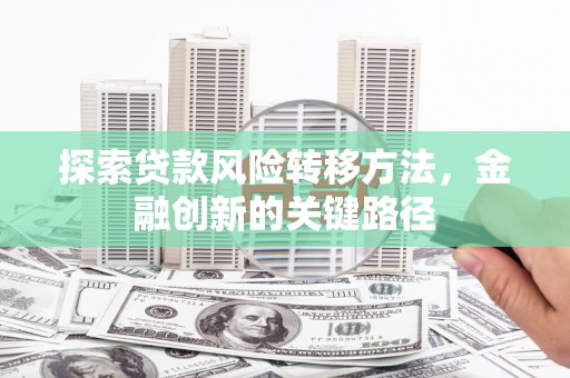 琼中探索贷款风险转移方法，金融创新的关键路径