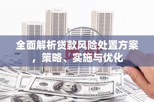 天水全面解析贷款风险处置方案，策略、实施与优化