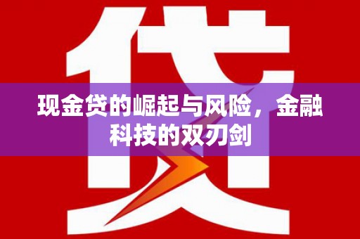 白河现金贷的崛起与风险，金融科技的双刃剑