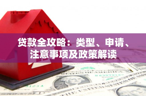 靖宇贷款全攻略：类型、申请、注意事项及政策解读
